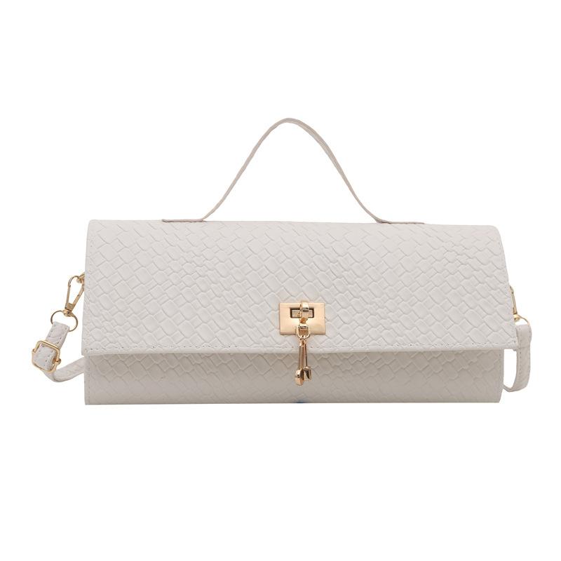 Frühling und Sommer neue strukturierte gewebte Muster Mode Handtasche personalisierte Schultertasche Umhängetasche minimalistischer Stil kleine quadratische Tasche