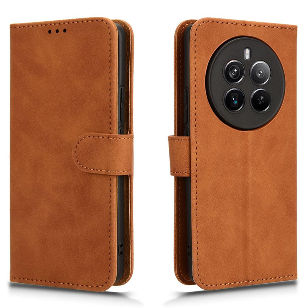 For Realme 12 Pro 5G/12 Pro+ 5G Case Skin-touch Flip Leather Phone Cover