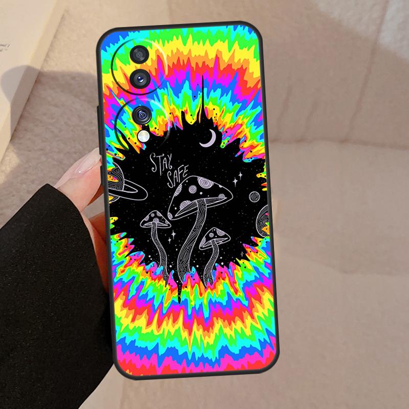 Weird Trippy Mushroom For Honor Magic V5 5 6 7 Pro Case For Honor 200 400 Lite 50 70 90 X8a X8b X9a X9b X9c Cover