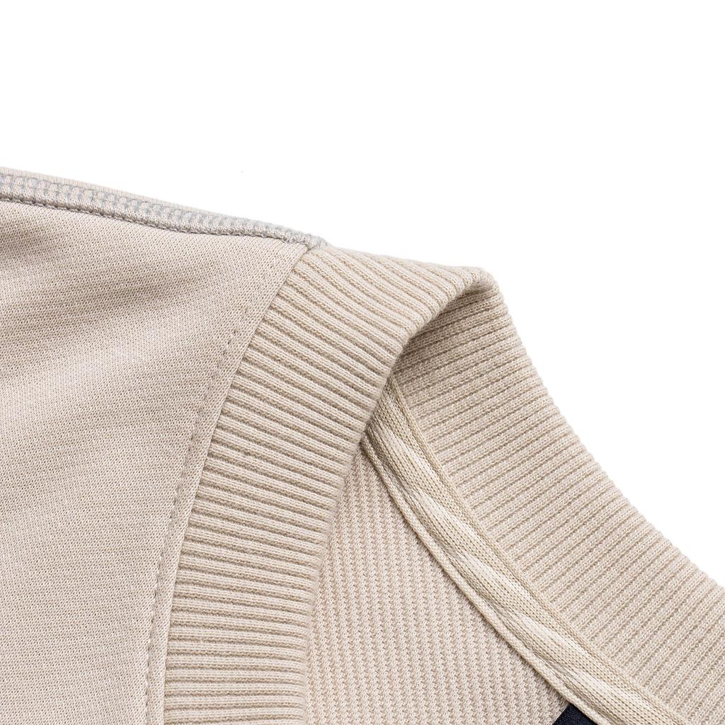 Li Ning Basketball Series Pullover Round Neck Loose Long Sleeve Sweatshirt Men Sweatshirt Oatmeal-Gray AWDU277-6