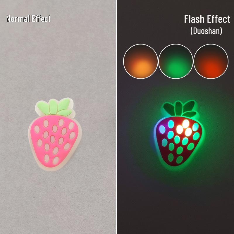 

2025 Светодиодные светящиеся шармы для обуви кроксы - Мигающие забавные DIY аксессуары