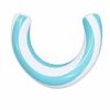 C-Shaped Floatage Striped Inflatable Hoop Bi-Color Water Lounger