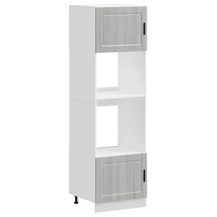 VidaXL Oven Cabinets 2 Pcs Porto Sonoma Grey Engineered Wood 3315057