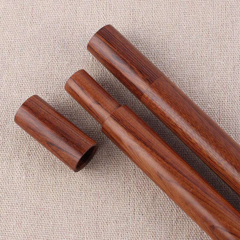 African Rosewood Incense Holder: Redwood Agarwood Storage Tube for 10g Incense Sticks 024845788