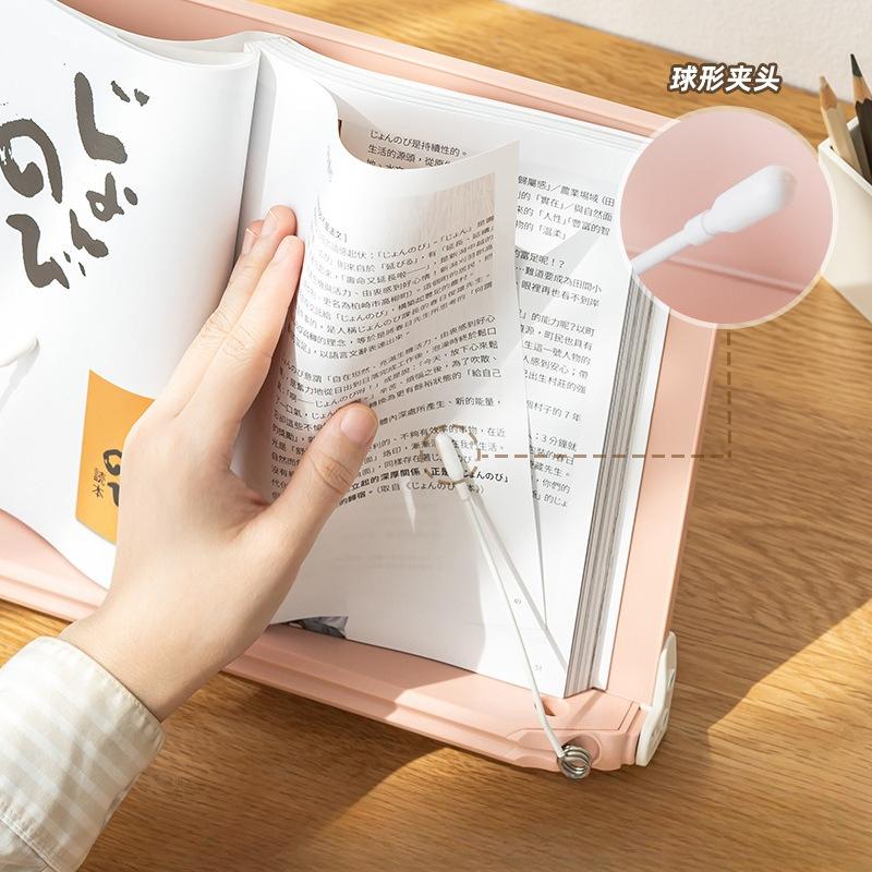 Reading Stand on The Desk, Multifunctional Reading Clip for Students To Learn and Read on The Bookshelf