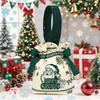 Christmas Canvas Drawstring Bag Christmas Candy Gift Packaging Bag Cartoon Handbag For Apple Diy  Year Xmas Home Party Supply