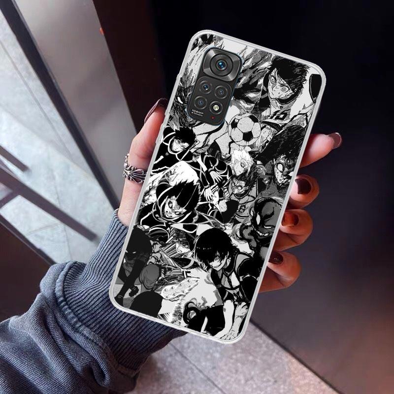 

Blue Lock Football Anime Phone Case For Xiaomi Redmi Note 10 11 12 13 14 15 Pro Plus 11S 12S 14S 11T 11E 10S Soft TPU Back Cover Redmi Note 12 4G