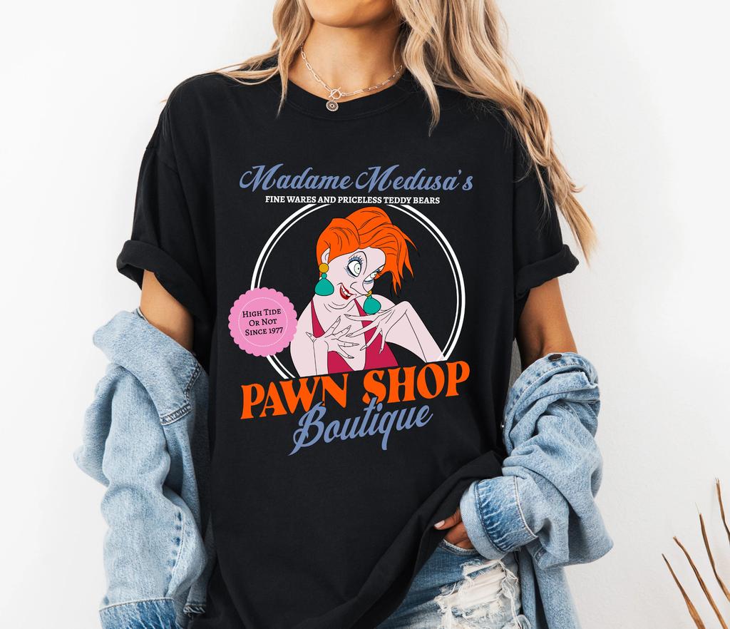 2026 Summer Disney Madame Medusa Graphic Tshirt Men Women Fashion Cotton Quality Casual Loose Short Sleeve Classic Unisex