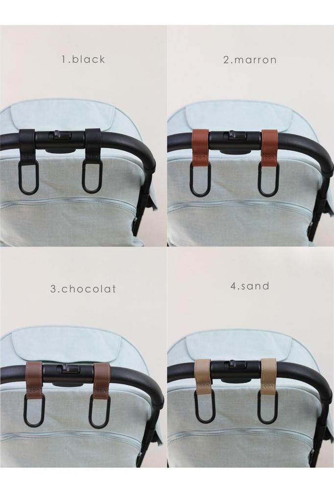 Stroller Stroller Buggy Stroller Set of 2 Hooks, Hooks, Hooks, Carabiners, (Black)