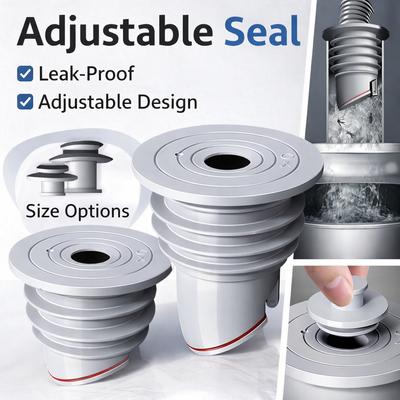 Silicone Floor Drain Seal Ring Anti Odor Sewer Pipe Plug Kitchen Sink Bathroom Washing Machine Connector Stopper