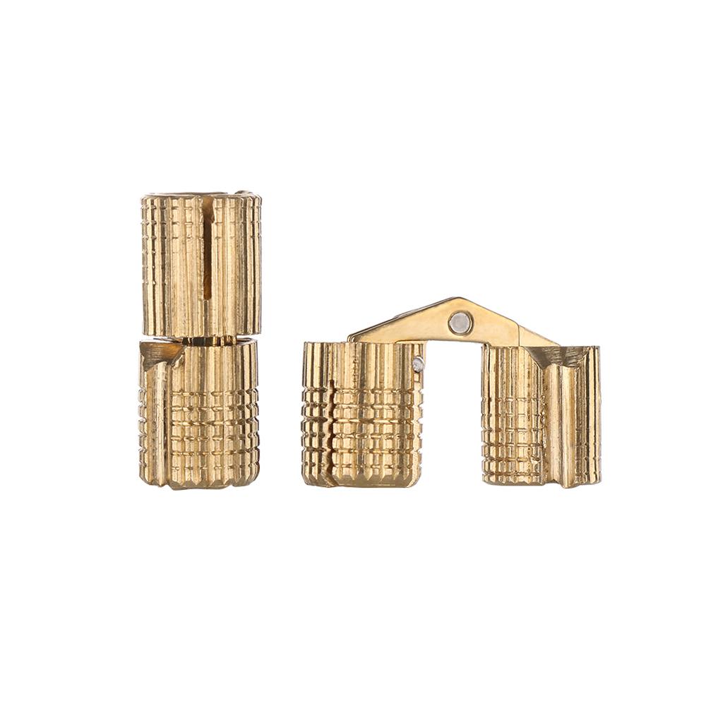 1pc New Invisible Cupboard  Cylindrical Brass Hinges Furniture Hinges