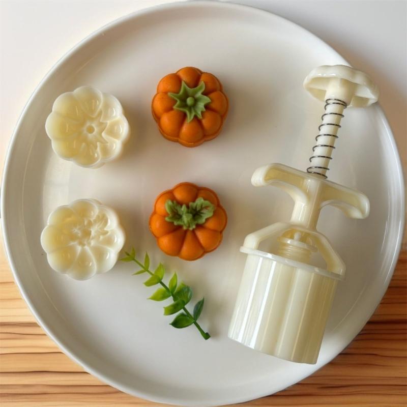 ABS Food Grade Mooncakes Molds Set 50g Capacity With Detachable Design Safe For Kids Creative Baking Tool For Festival Dessert