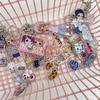 Acrylic Phone Charm Cute Girls Bag Decorative Key Ring Character Decal Book Charm Phone Lanyard Keyring Keychain