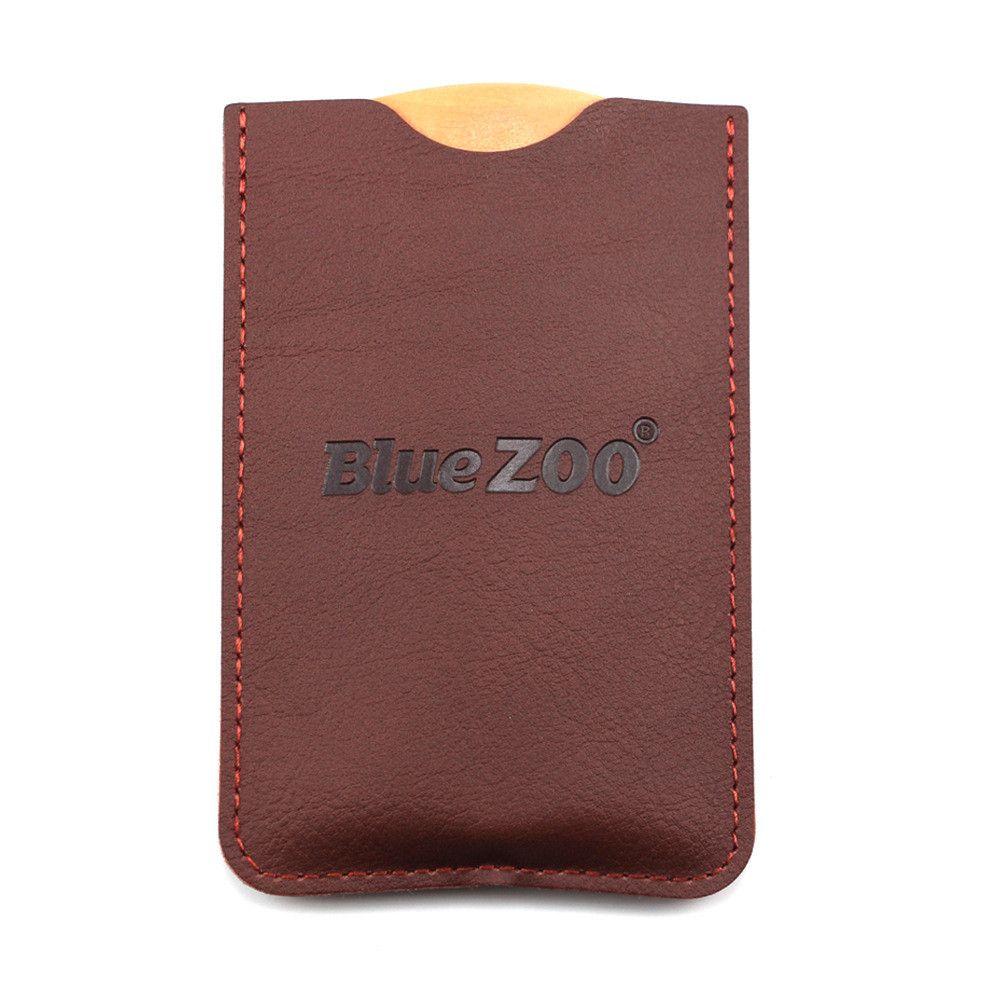 Beauty Makeup Wooden Pocket Size Fine Coarse Teeth Beard Comb Hair Mustaches Brush Double Side Brown Comb Bag