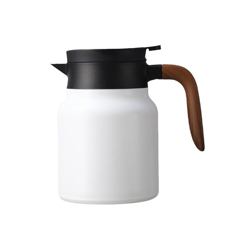 Shangqi Stainless Steel Insulated Stew Tea Pot with Wooden Handle