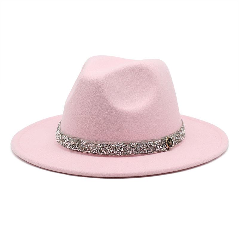 Spring And Autumn Simple Temperament Fairy Hat Woolen Hat Women'S Concave Travel Felt Top Hat