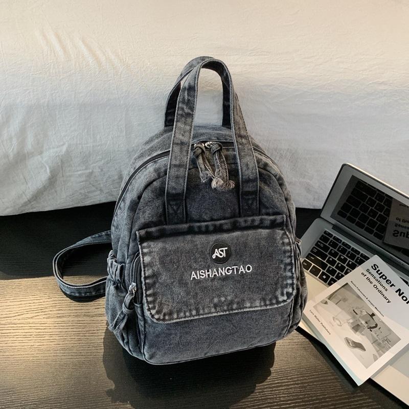 Zaino in Denim Multifunzionale da Donna