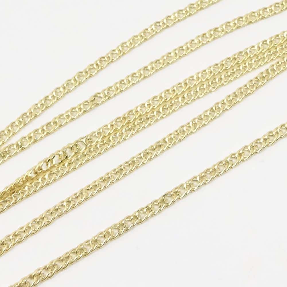 Box für Sie und 18 Karat Gold Hohl Double Kihei Unisex [Jewelry Me] (K18 Graviert) Halskette, Kette, 50cm, (Breite ca.. 2,33 mm/2,30 g)