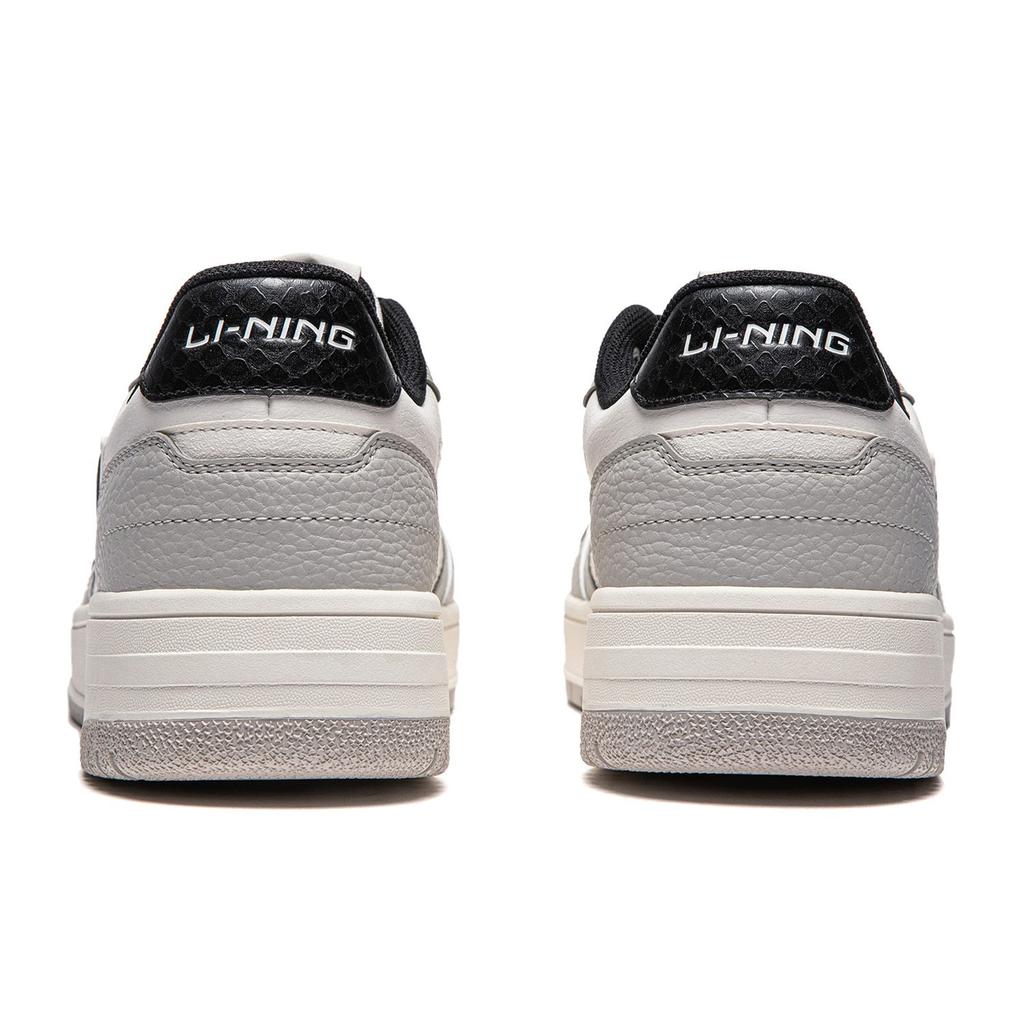 Li Ning Tianji Soft Low top Skateboard Shoes Men's White Gray Black AGCU271-3