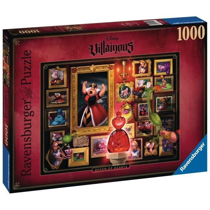 Puzzle 1000 pièces La Reine de cœur (Collection Disney Villainous) - Adultes, enfants, dès 10 ans - 15026 - Ravensburger