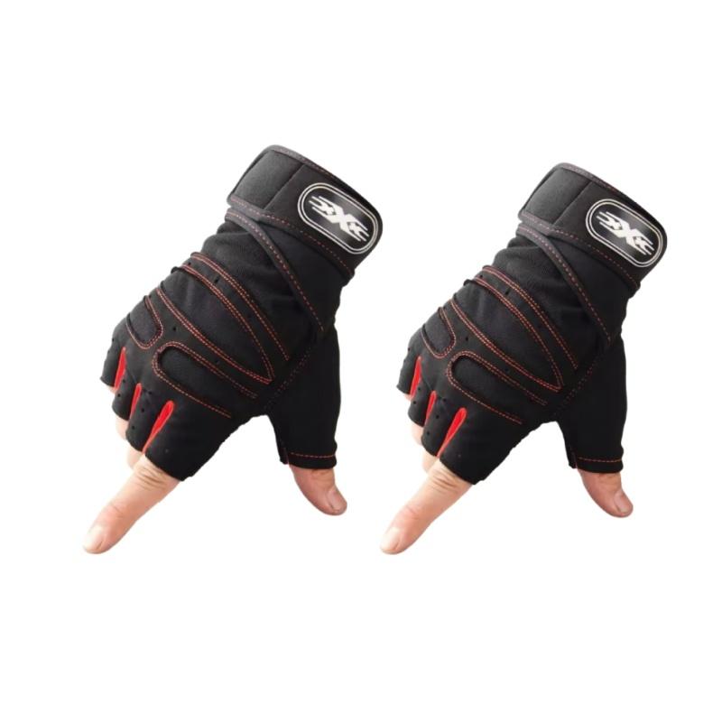 Outdoor-Sporthandschuhe für Männer und Frauen, Handgelenkschutz, Fitness, Fitnessstudio, Radfahren, Wandern, Boxen, Training, Workout, langes Handgelenk, fingerlos