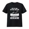 Geocacher Geocache Geocaching Outdoor Adventure T Shirt with Mountain Forest Design Vintage Washed Stretched Casual Stylish