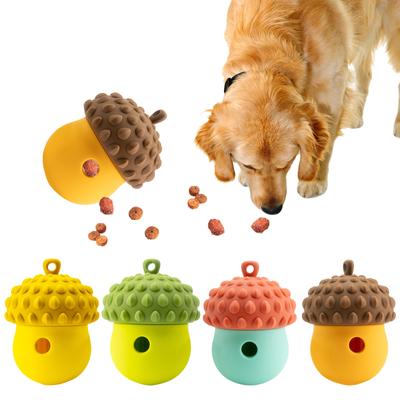 Juguete Rompecabezas para Perro con Forma de Tuerca Alimentador de Golosinas para Mascotas para Comer Lento Juguete para la Dentición de Silicona Suave Suministro para el Entretenimiento Canino