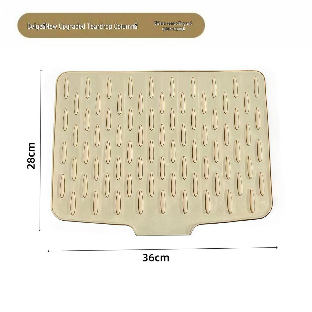 Non-Slip Silicone Kitchen Mat: Heat-Resistant, Anti-Scald, Multi-Use for Countertop, Chopping, and Drain