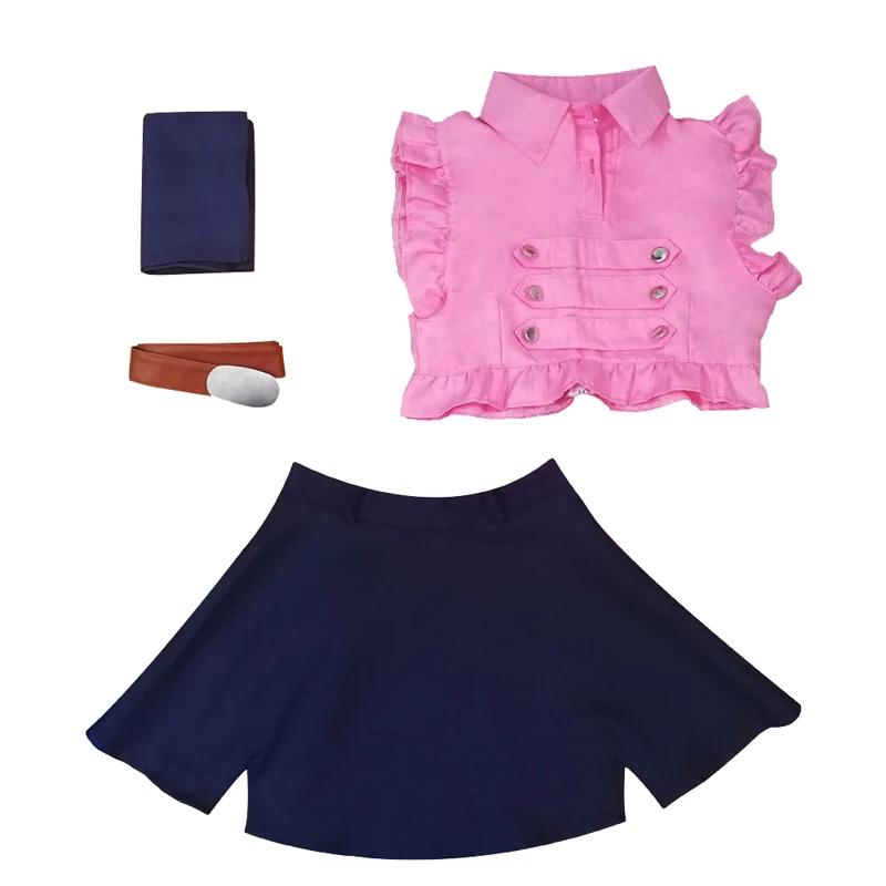 Anime Adult Girl Cosplay Costume The Seven Elizabeth Liones Deadly Sins Cosplay Summer Clothing Belt Bow Tie
