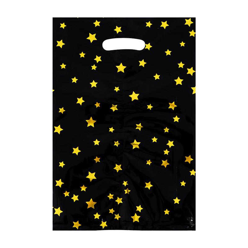 10 Stück große Partytüten für Kinder, Süßigkeitentüten zum Geburtstag, Party-Geschenktüten(Sternmuster 6 Farben)