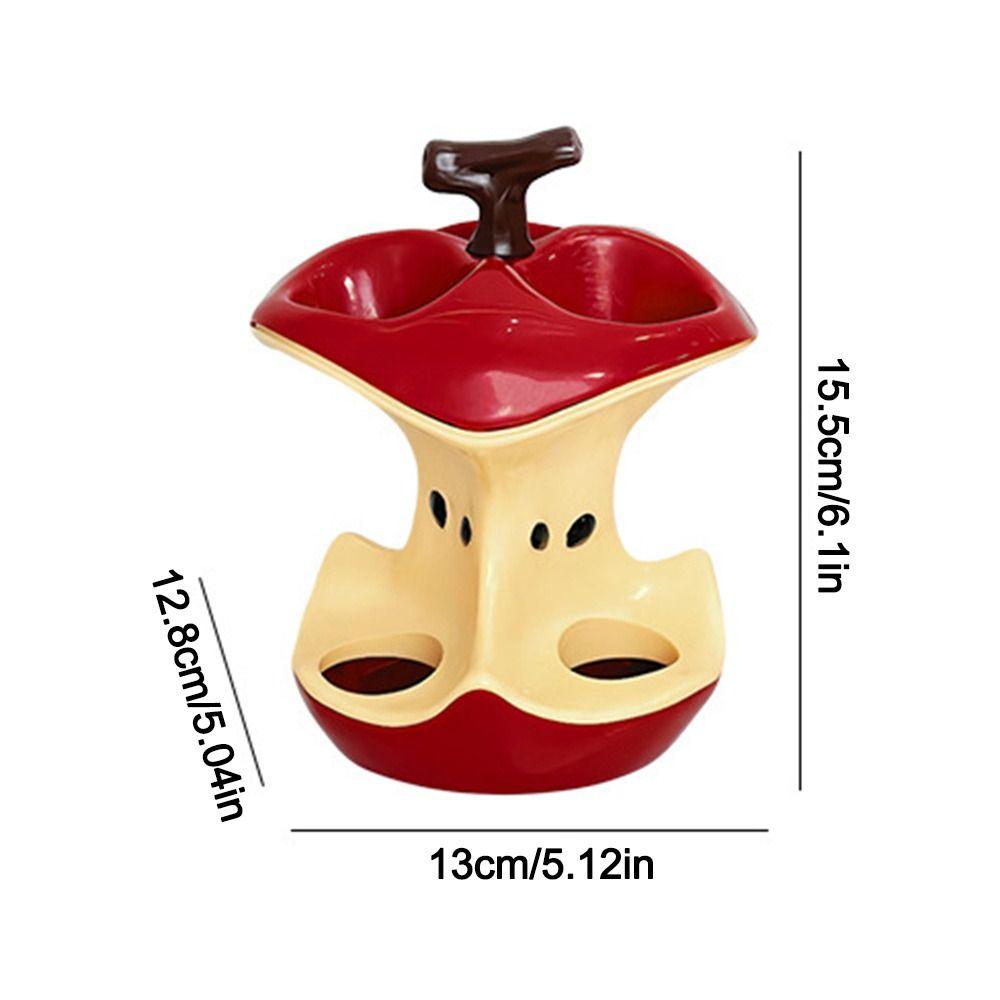 Plastic Electric Toothbrush Holder Apple Makeup Brush Storage Rack Bathroom Accessories