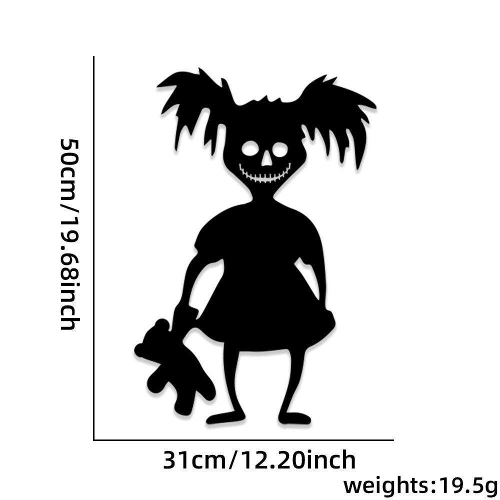 Halloween Door & Wall Stickers: Skeleton, Pumpkin, Ghost Designs