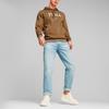 Puma Squad Hoodie Letter Print Sports Casual Fleece Hooded Sweatshirt Men Hoodies Brown 678401-93