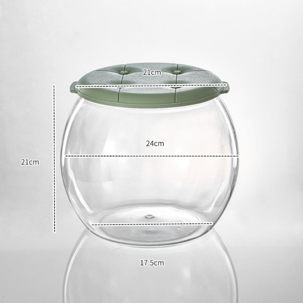 Transparent Storage Box Stool Multipurpose Children Storage Bench Plastic Round Stool  Living Room