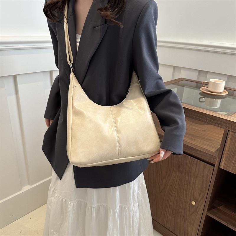 Stylish Solid Color Tote Bag With Zipper Closure And Phone Pocket For Women