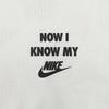 Nike Pulovr s kulatým výstřihem, potisk písmen, prodyšné tričko s krátkým rukávem, pánské topy, bílá HQ9152-133