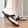 Fashion High Quality Summer Men Outdoo Walking Slippers Casual Leather Breathable Flip Flops Minimalist Beach Sandal Holiday Comfy Flats