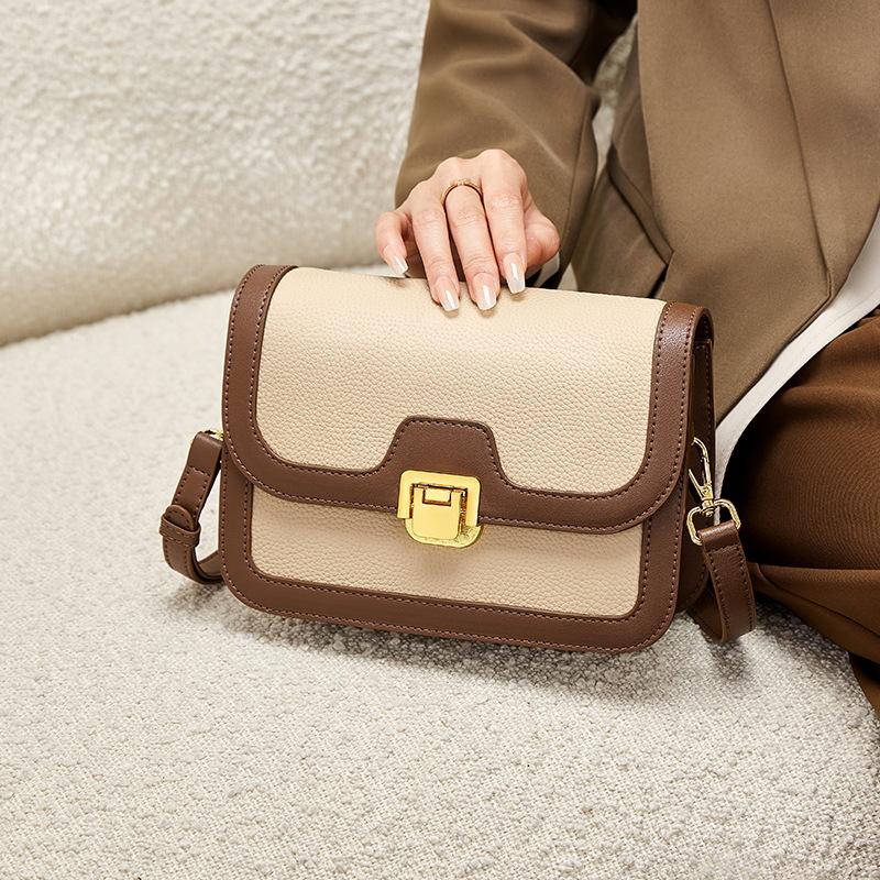Mrs. Qiao Bag 2025 New Model Women's Bag Crossbody Bag Small Square Bag Genuine Leather Shoulder Bag Tofu Bag