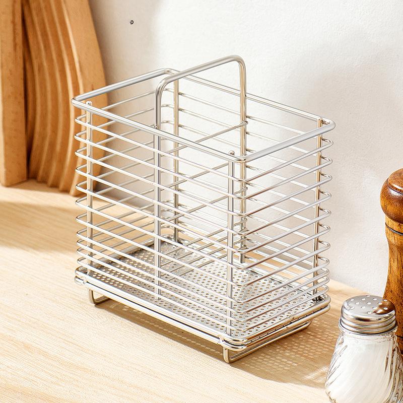 Dual Stainless Steel Drying Rack for Chopsticks and Utensils Featuring Rust Resistant Construction and Wall Mount Option
