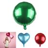 18" Colour Solid Foil Balloons Heart Star Round Shape For Wedding Birthday Party