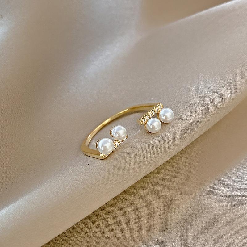 Classic Twist Chain Open Rings For Women Zircon Stainless Steel Geometric Twist Wrapped Couple Ring Wedding Aesthetic