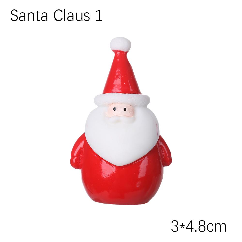 1PC Micro Landscape Toys Fairy Garden Home Decorations Deer Xmas Tree Miniature Snowman Christmas Figurines Santa Claus
