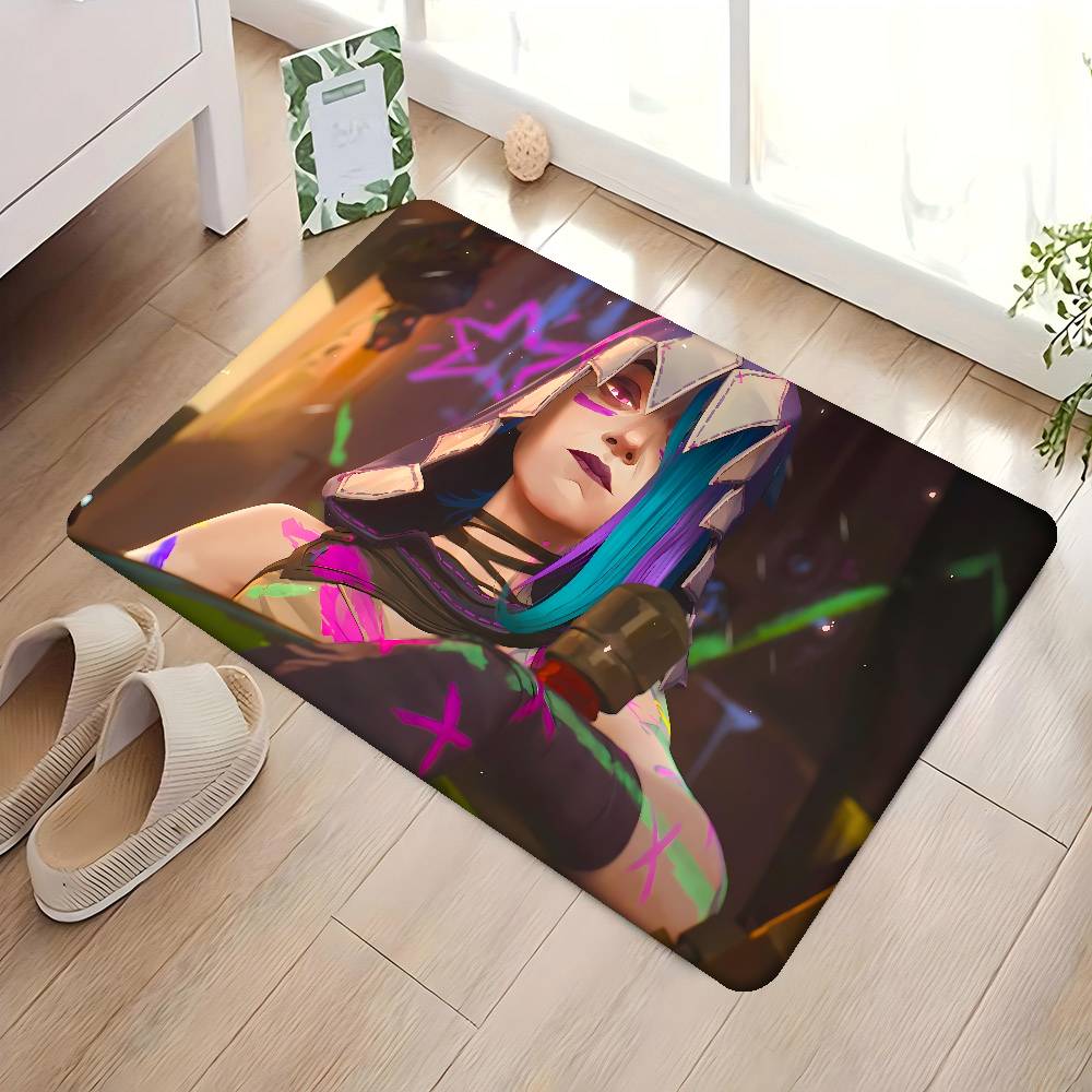 1PC Anime J-Jinx Game Kitchen Mat Kids Room Bedroom Decoration Balcony Anti-Slip Doormat Living Room Alfombra