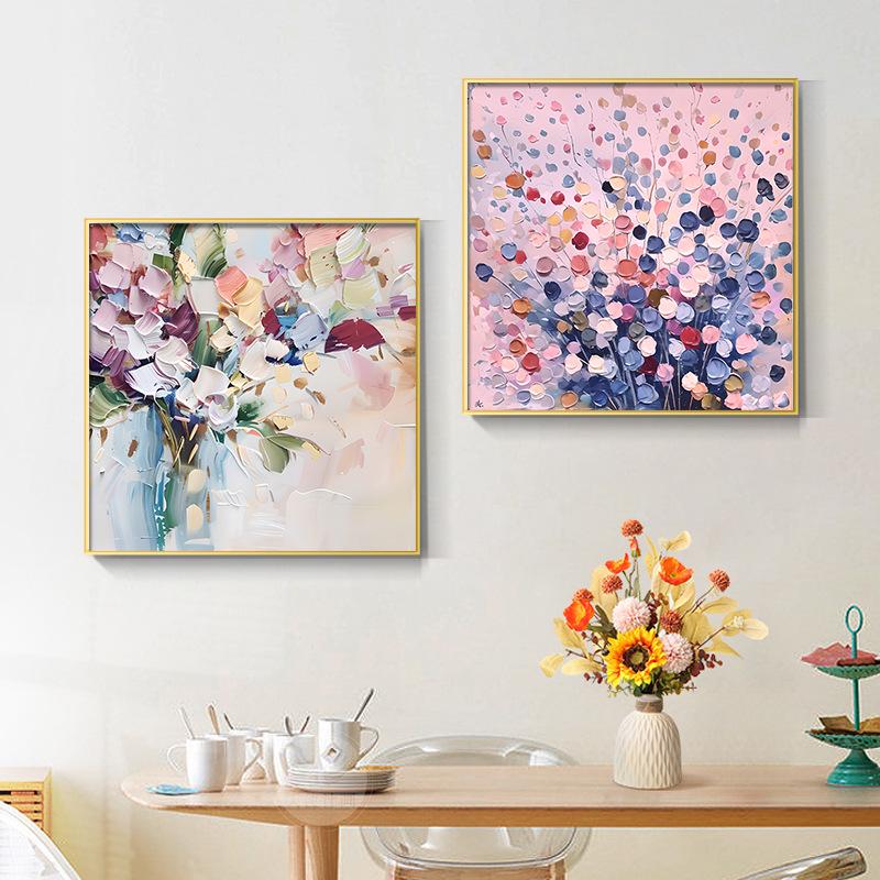 Modern Abstract Floral Wall Art for Living Room & Dining