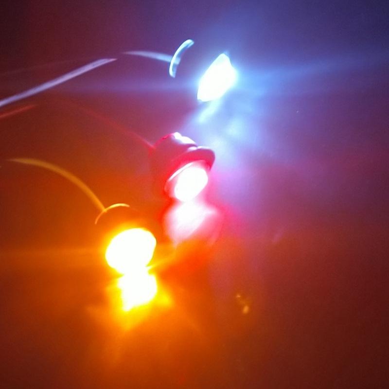 A Pair  Round Turn Signal Lamp 12V-24V General Automobile Side Lamp Signal Lamp LED Side Lamp Turn Signal Lamp Middle Net Lamp