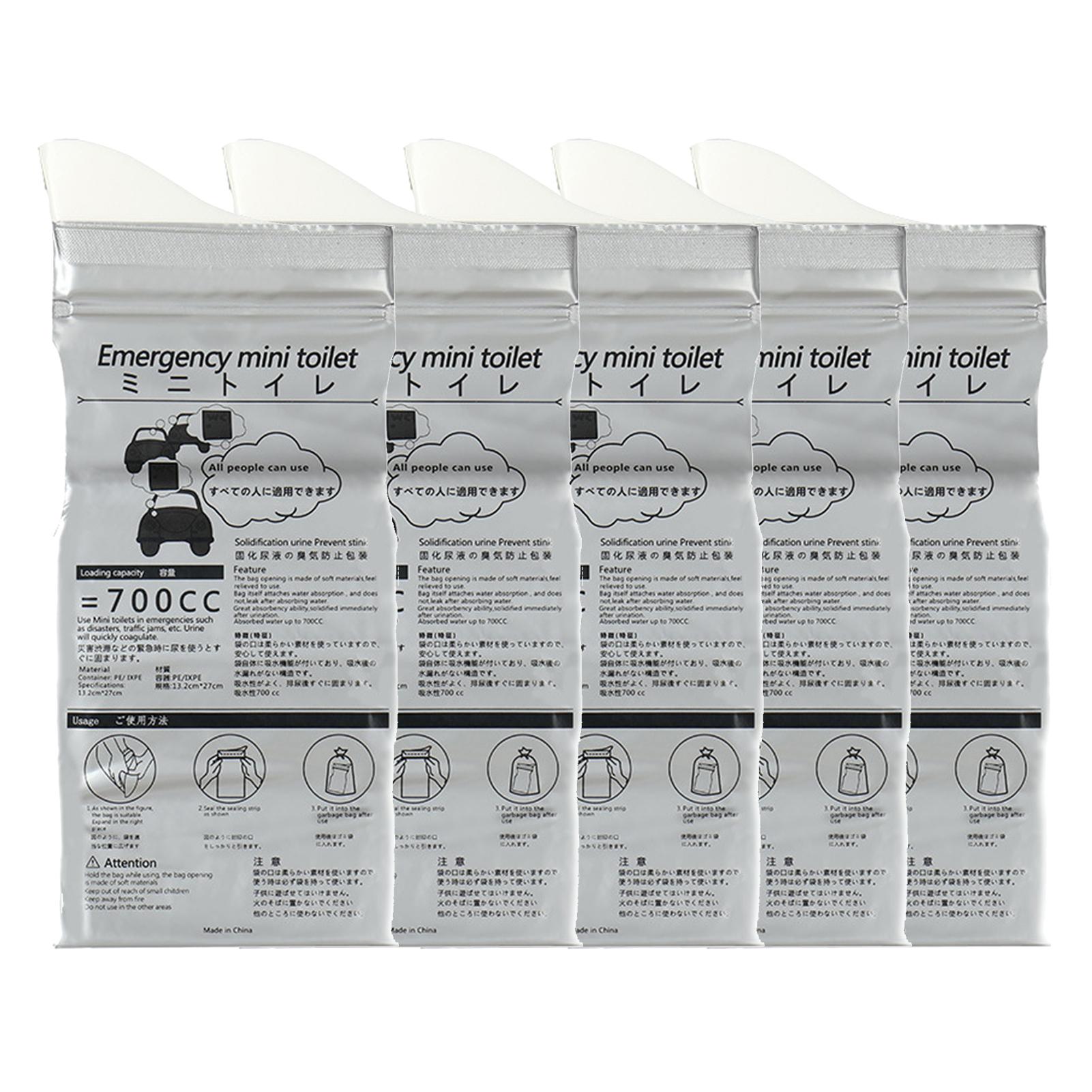 

Disposable Urine Bag Portable 700ML Travel Pee Bag for Outdoor Travel Emergency Camping Urinal Bag for Men Women 5