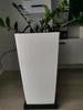 URBI DURS325 Tall Flowerpot with Insert | White