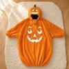 Kids' Halloween Printed Flannel Romper Pajama Set for Loungewear