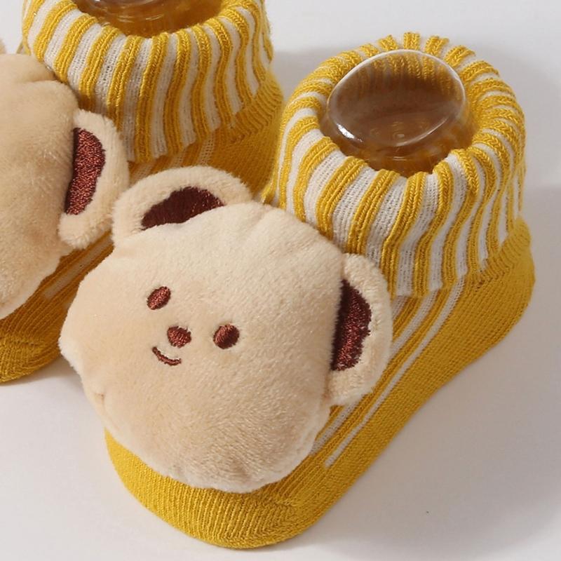 Baumwollstricksocken für Babys mit Zeichentrickfiguren Unisex Babysocken Cartoon-Themenstricksocken für Jungen Mädchen