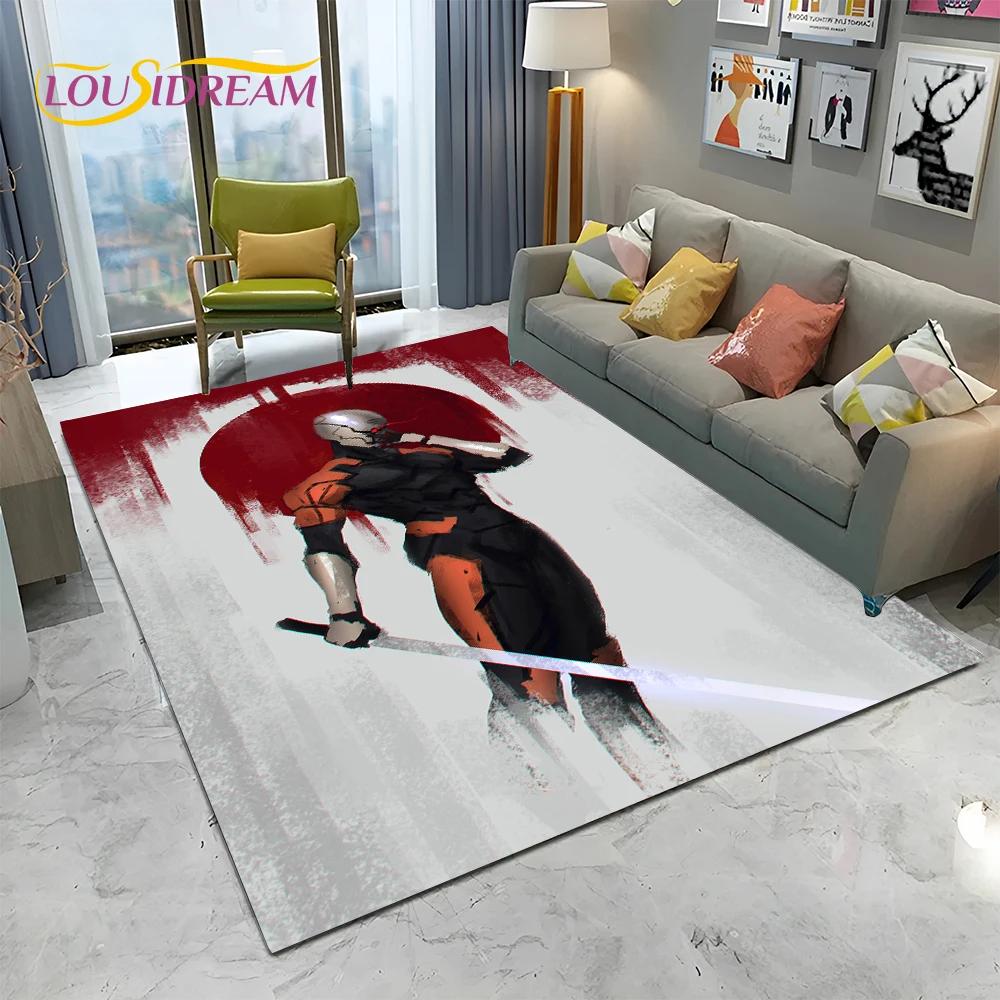 3D Game Metal Gear Solid Cartoon HD Carpet Rug for Home Living Room Bedroom Sofa Doormat Decor,kids Area Rug Non-slip Floor Mat